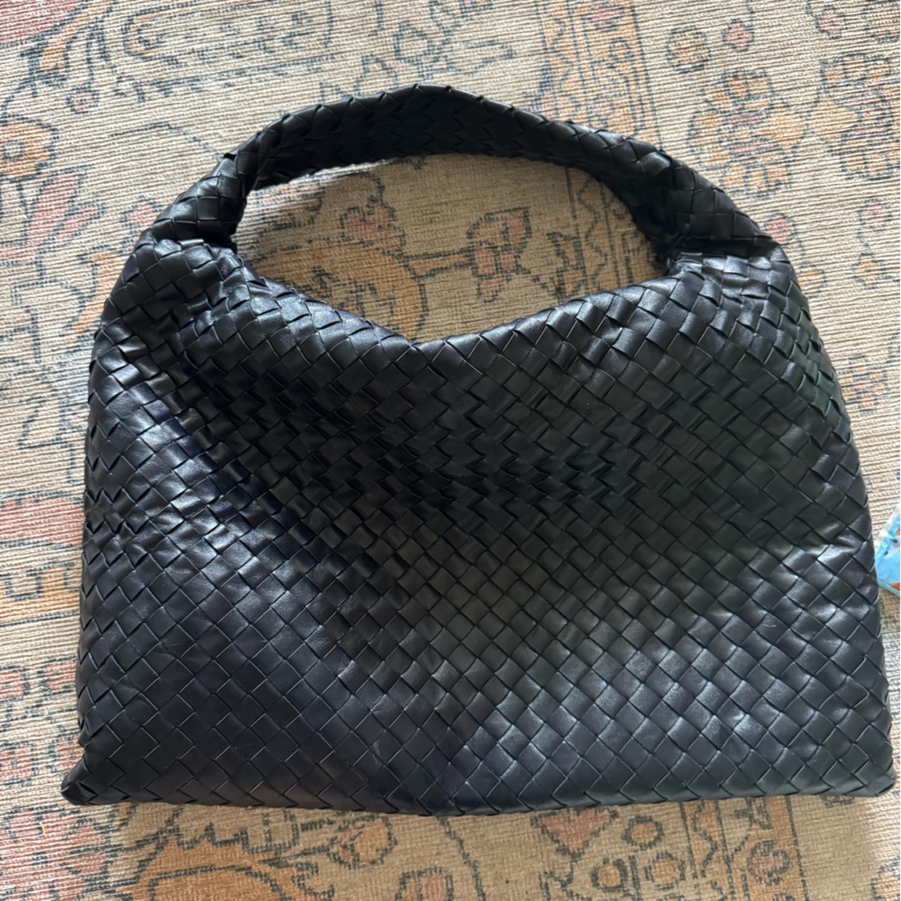 Bottega Veneta Blue Intrecciato Hobo Bag